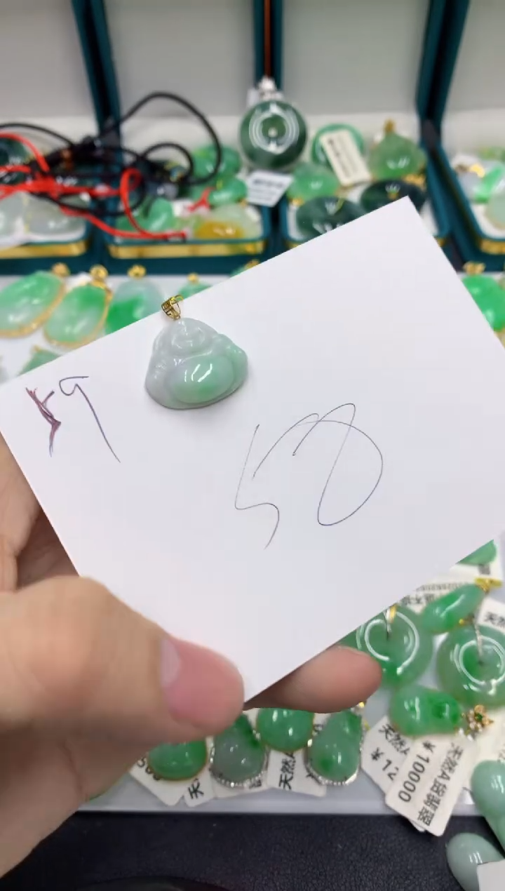 【闪购商品】翡翠颈饰18K金镶嵌111111111