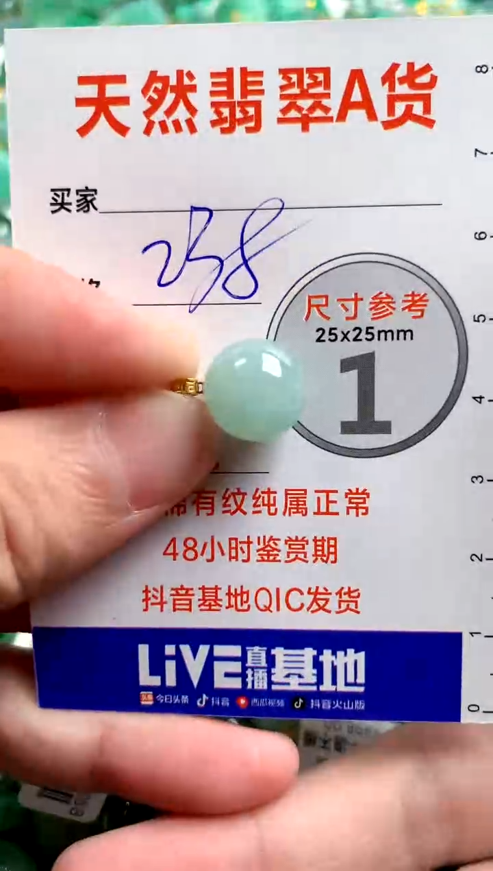 翡翠18K金镶嵌颈饰0782556921