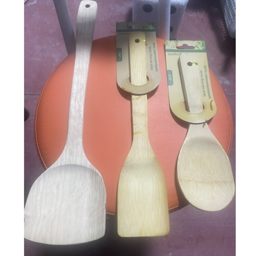 居家勺子木质三件套组合