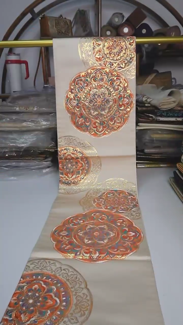 【闪购商品】织绣51西阵织六通宝相花