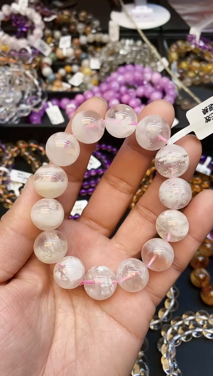 【闪购商品】水晶手链未镶嵌102 雪花幽灵15mm