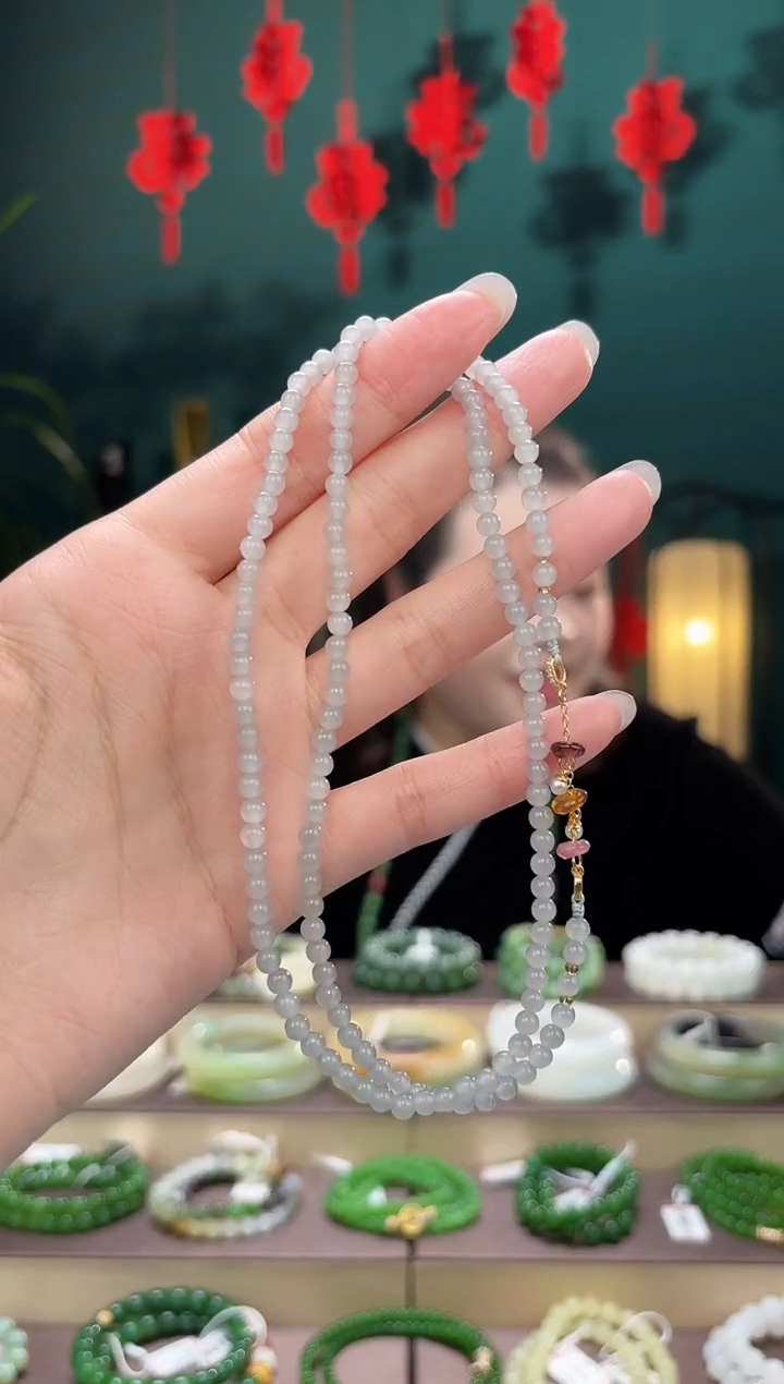 【闪购商品】和田玉项链未镶嵌卡4小米链