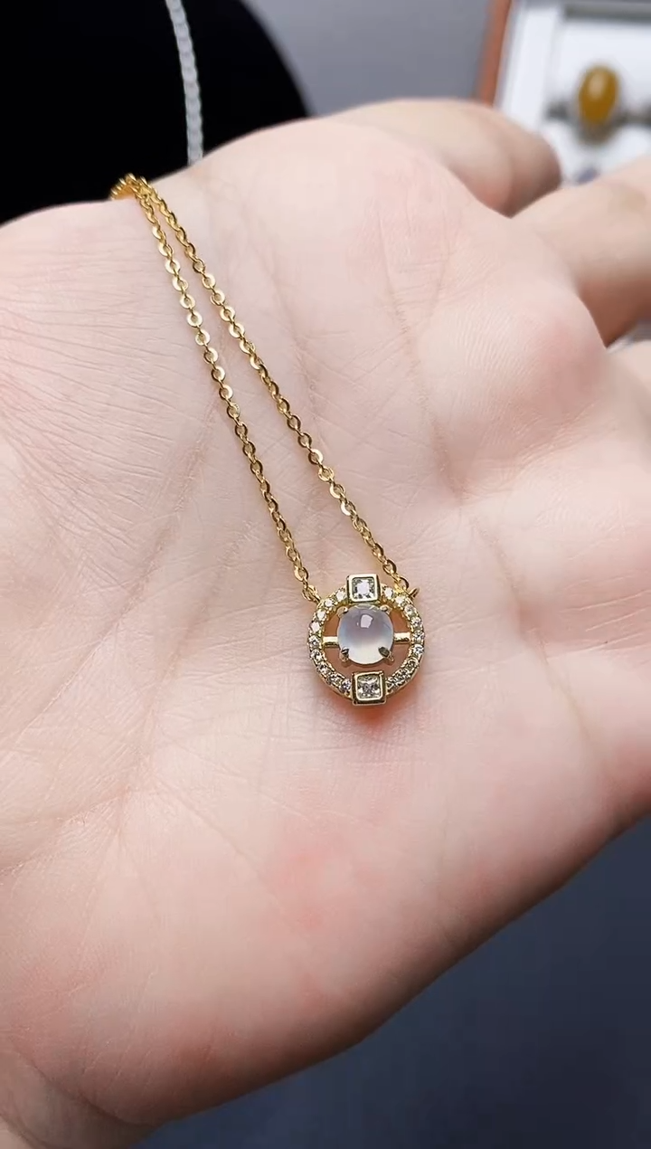 银S925镶嵌戒指翡翠0228