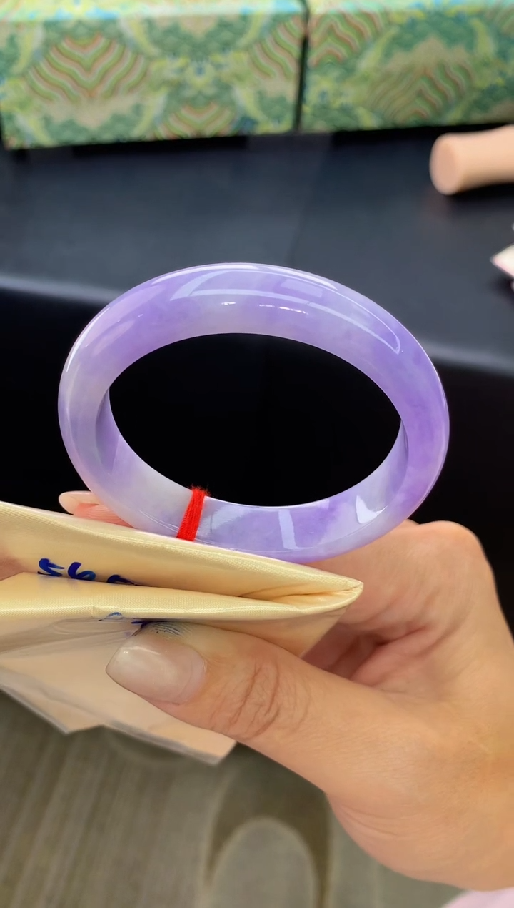 未镶嵌手镯翡翠天然A货缅甸Q26翡翠54.5