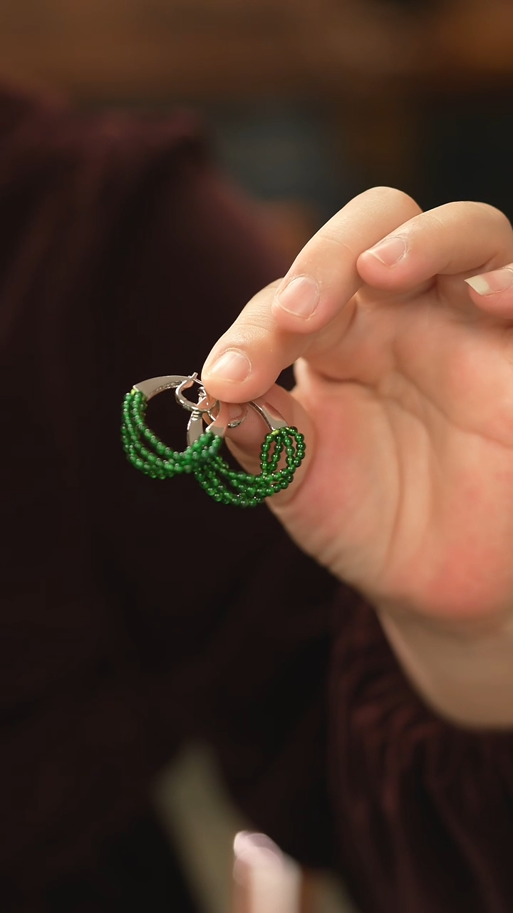 【闪购商品】翡翠耳饰银S925镶嵌新款