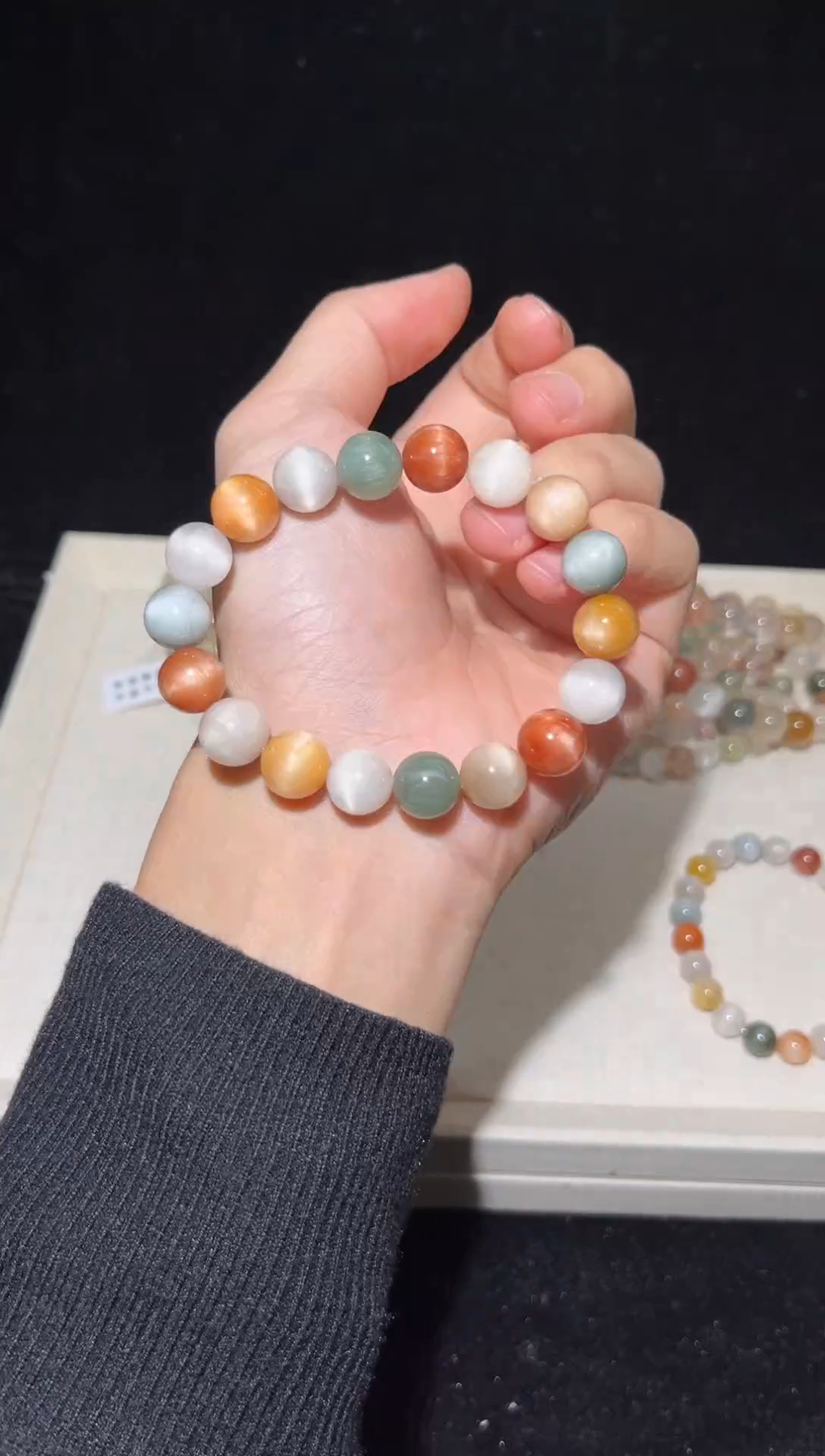 未镶嵌手串水晶44彩兔毛出厂价默认微瑕11+