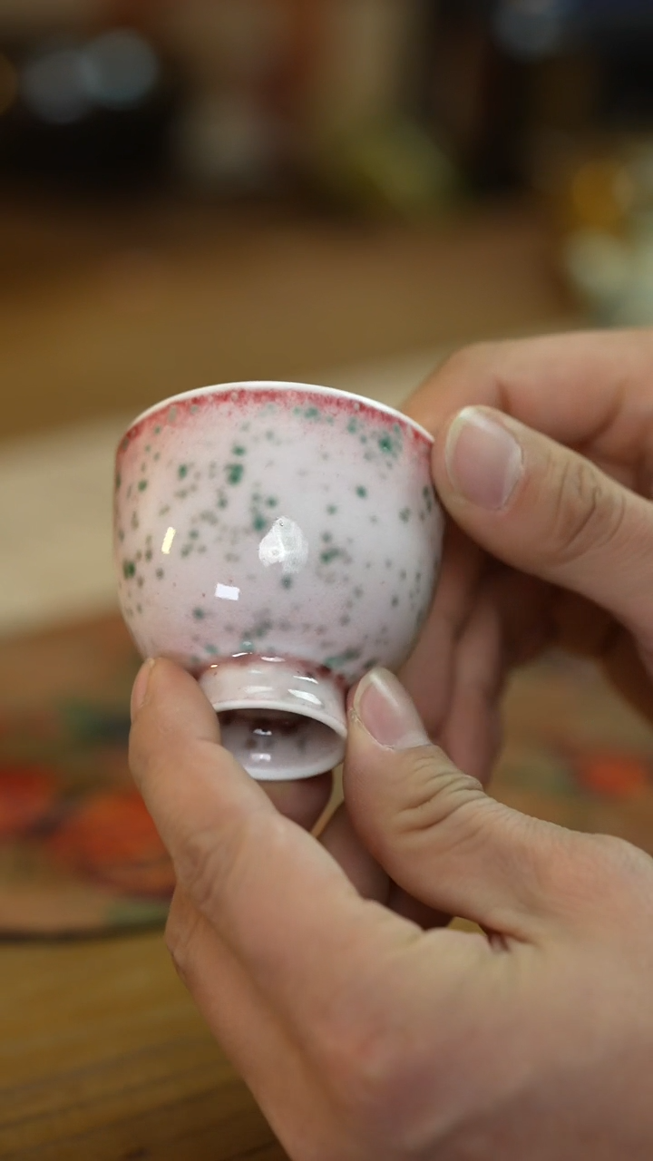 【闪购商品】瓷片景德镇上庄陶瓷豇豆红