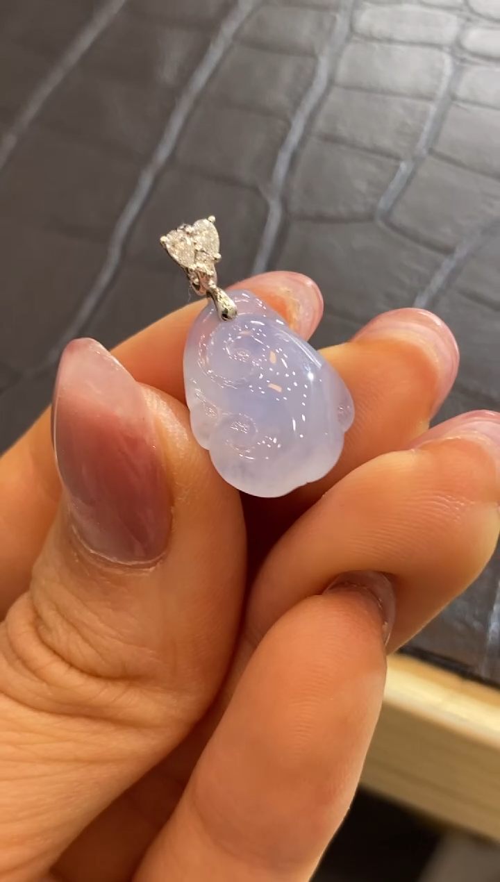 【闪购商品】翡翠颈饰18K金镶嵌收到货48小时鉴赏期（超时不退不换）