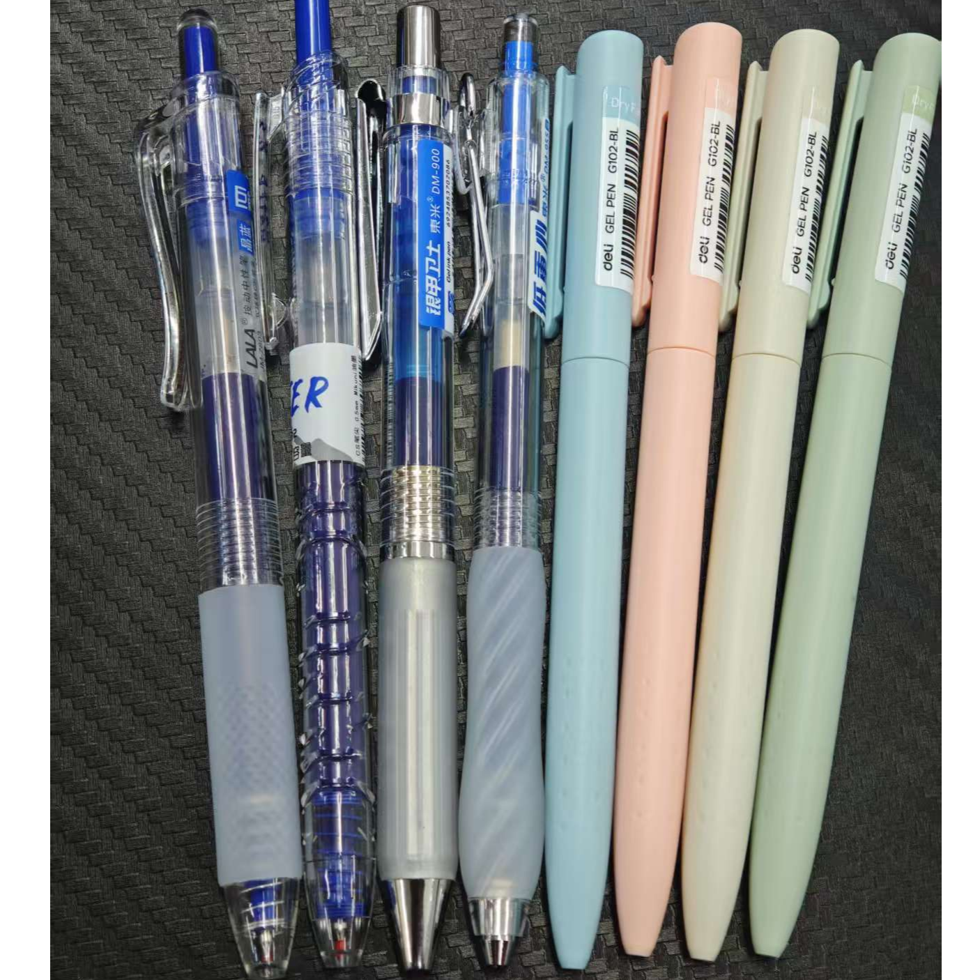 【发8支-蓝色】【4支外贸款102+银甲+955+宝特瓶+巨能写】