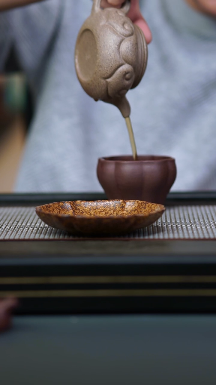 茶壶紫砂柴烧壶承
