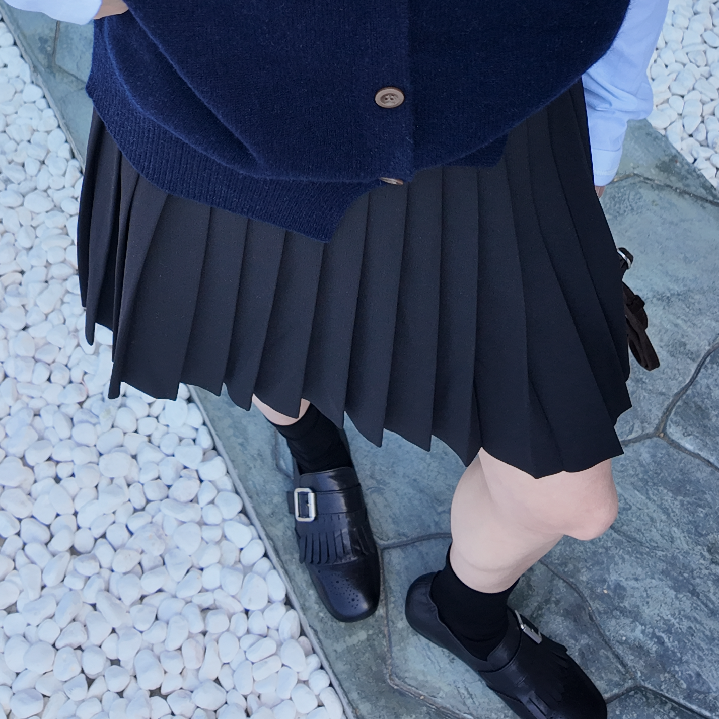 1046 小CC时尚穿搭2025秋冬新款减龄神器百搭高腰设计A版百褶裙