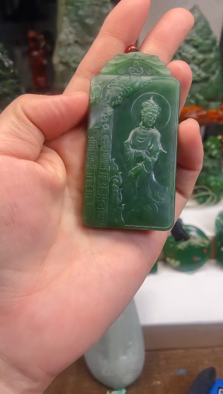 和田玉未镶嵌挂件1