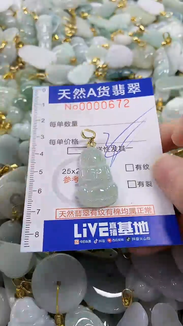 颈饰未镶嵌翡翠纯天然a货翡翠