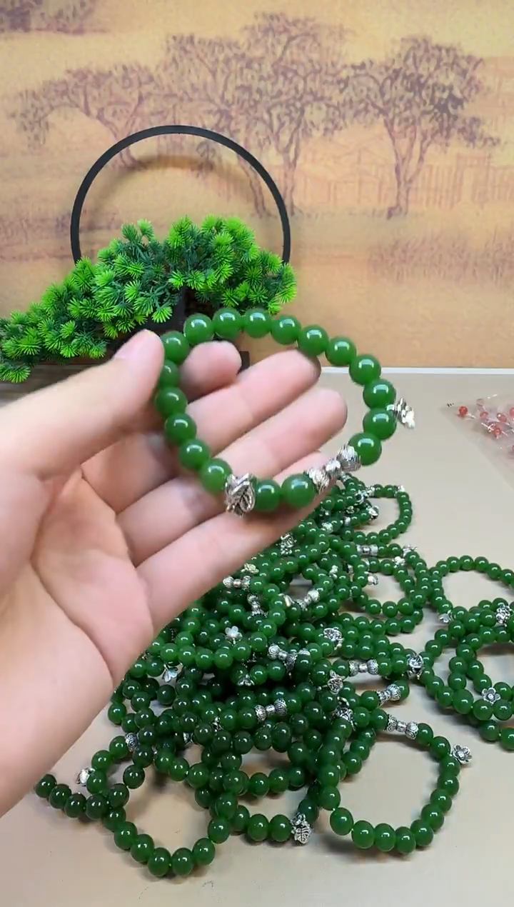 颈饰银S925镶嵌和田玉A199 