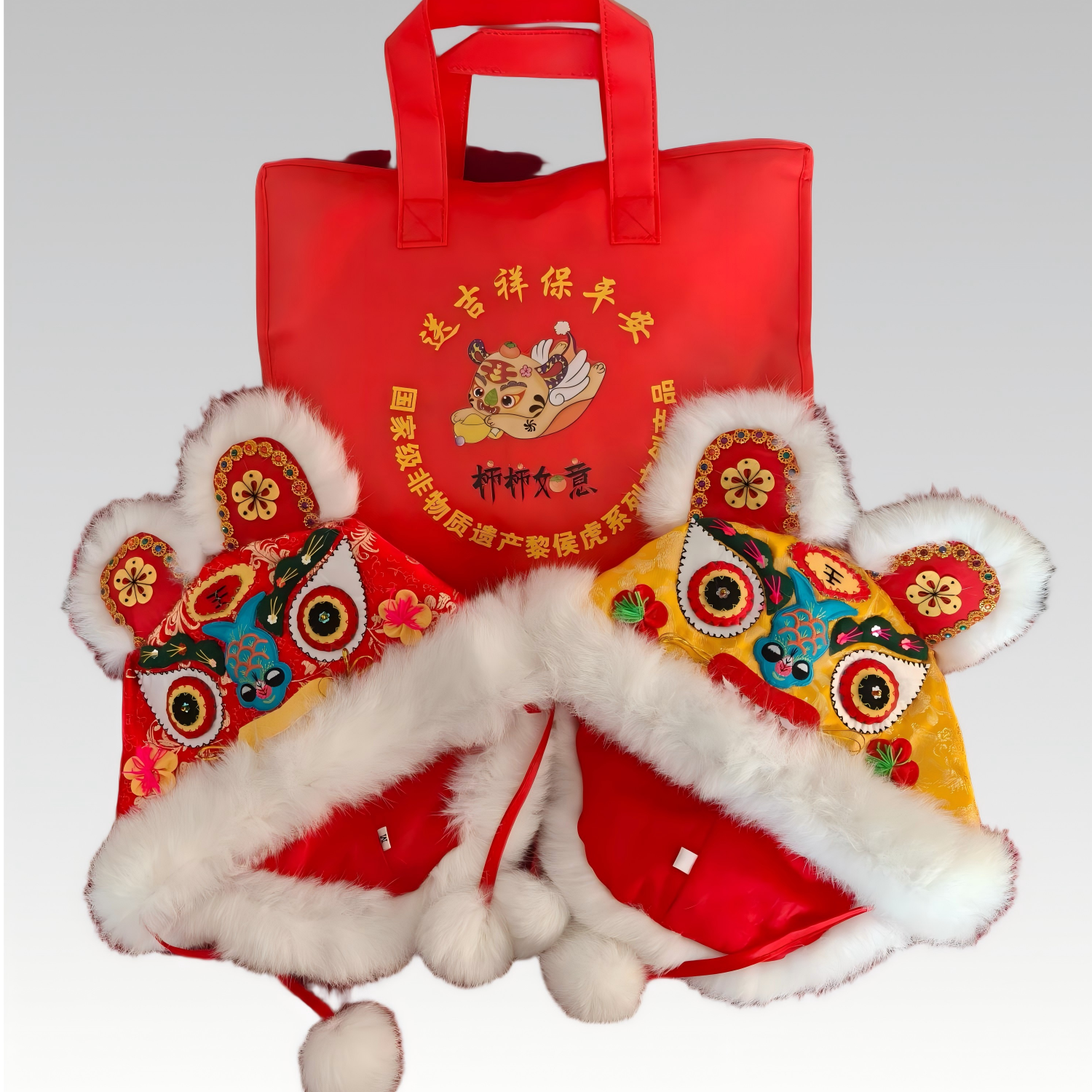 特色婴儿满月百天礼品宝宝虎头帽