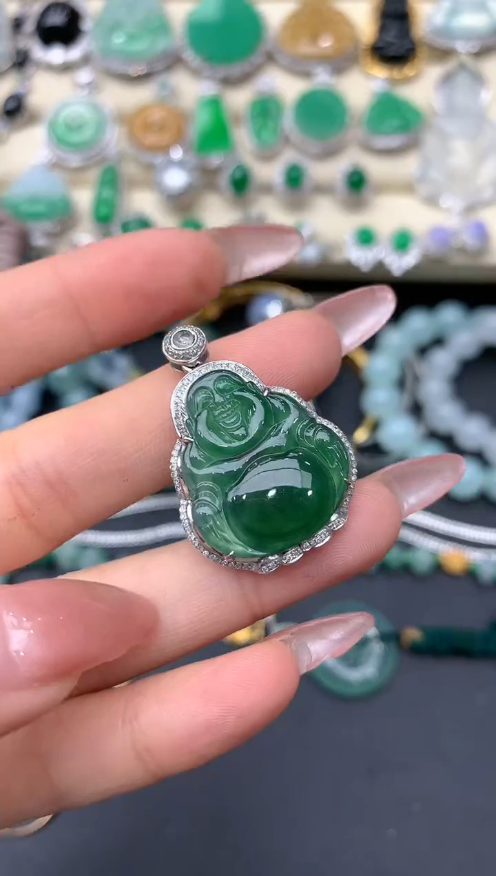 【闪购商品】翡翠颈饰18K金镶嵌237-中国好珍宝