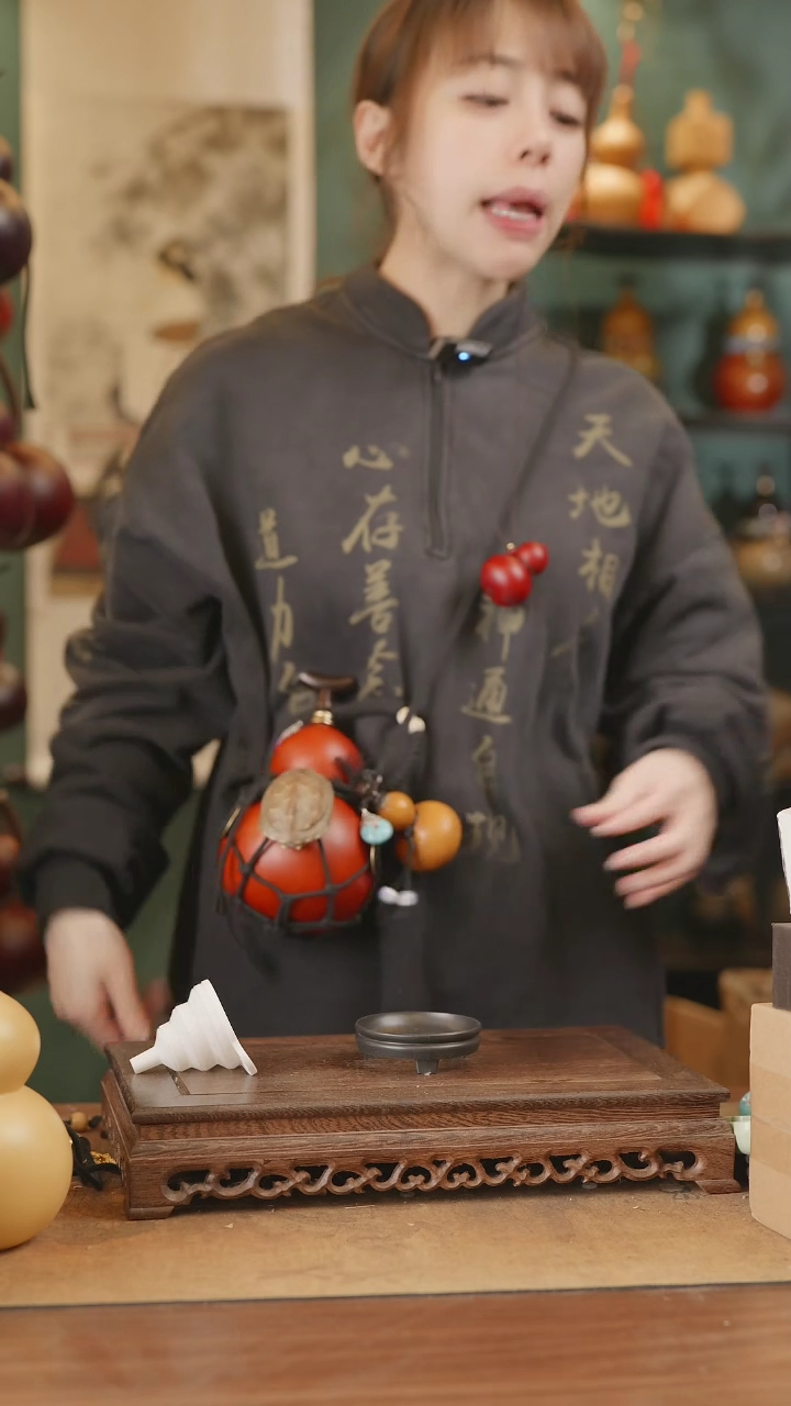 【闪购商品】115号精品天然大漆工艺防渗内胆酒葫芦~