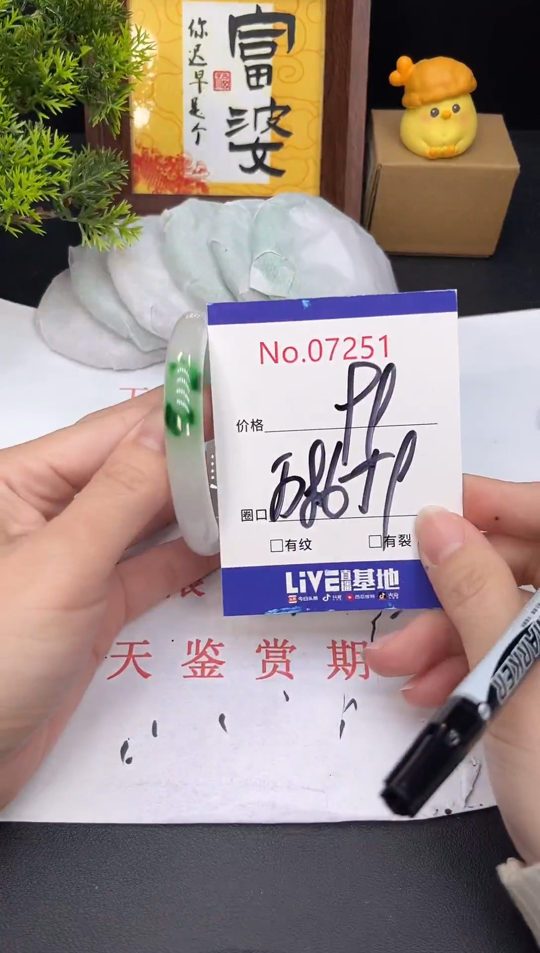 未镶嵌手镯翡翠7251