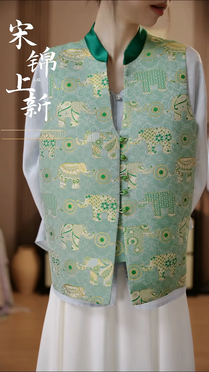 丝绸桑蚕丝三马马甲 大象 麻烦大家拍下之后备注一下大小码 谢谢