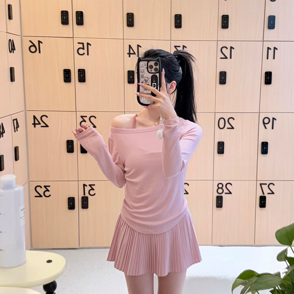 【QICIFIER】软乎乎（拉绒）秋冬显瘦百搭瑜伽长袖T 7858