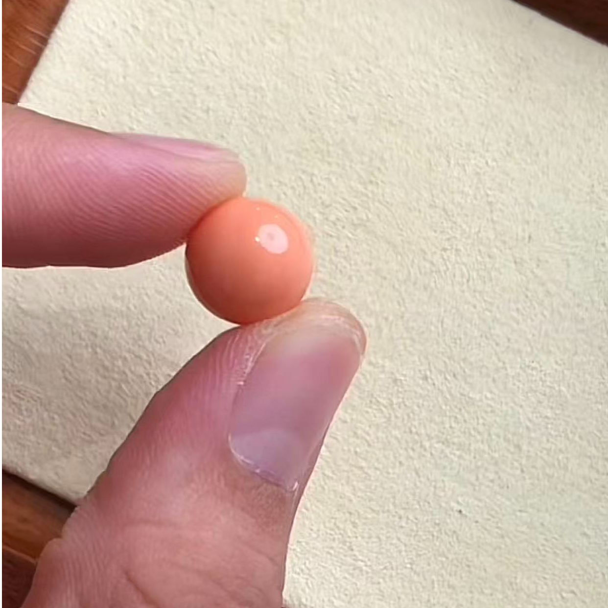 momo珊瑚圆珠一颗