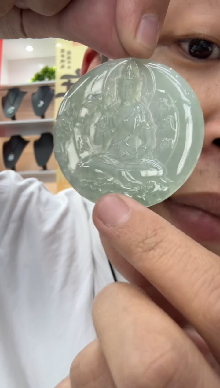 【闪购商品】翡翠颈饰未镶嵌天然翡翠A货孤品一件