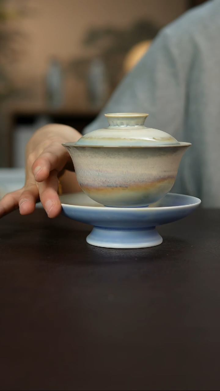 杯景德镇陶瓷杯碗柴烧多人