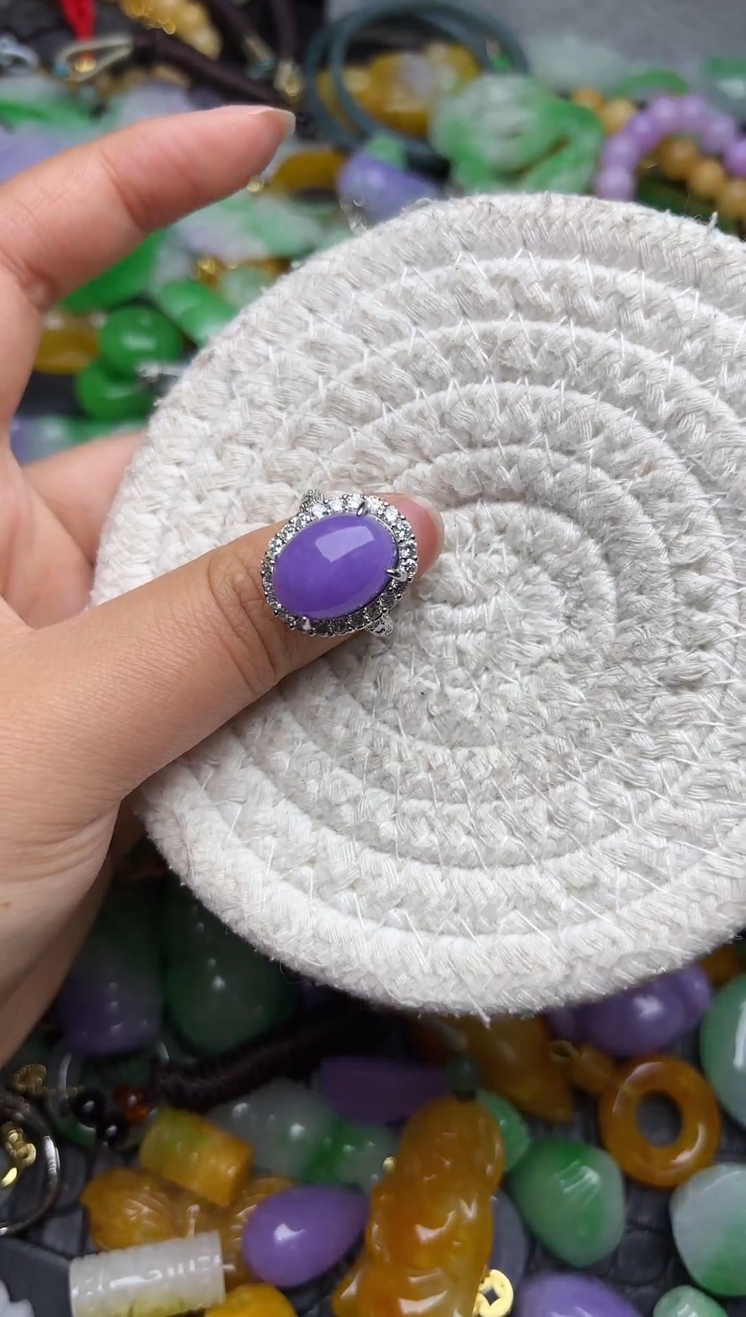 颈饰未镶嵌翡翠缅甸翡翠吊坠