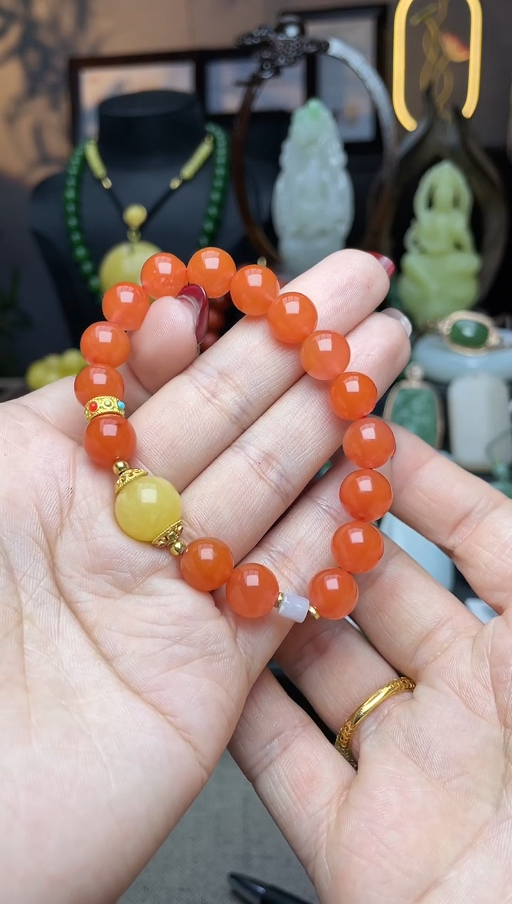 【闪购商品】南红玛瑙手串未镶嵌精品手串