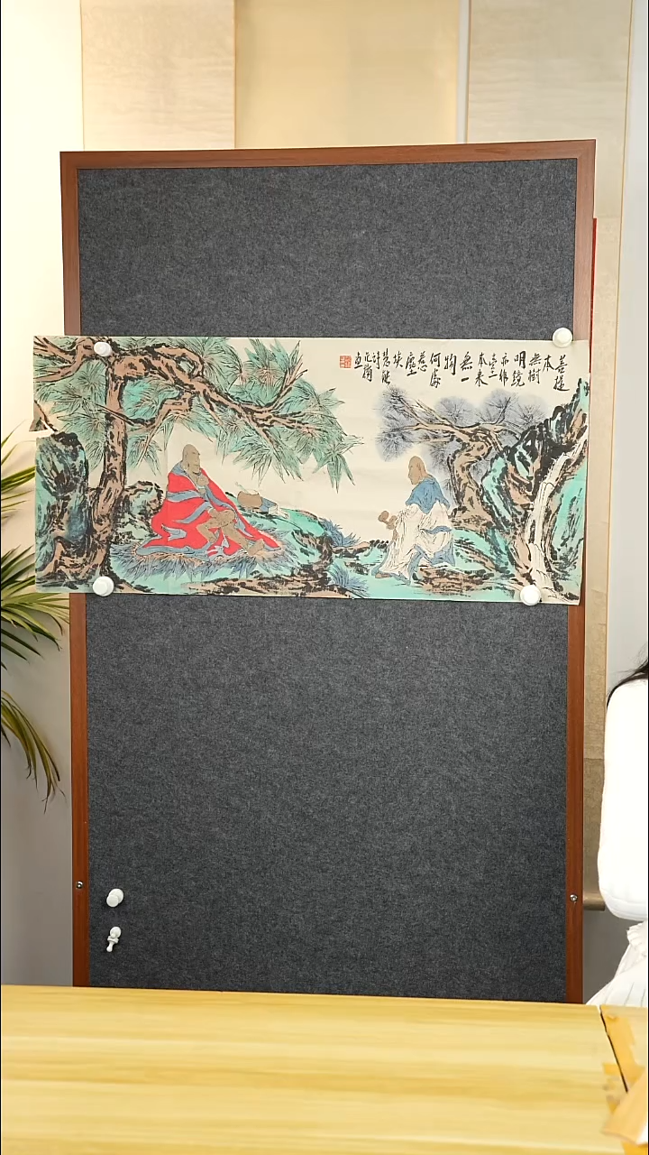 国画星**海范老师  红衣罗汉3尺