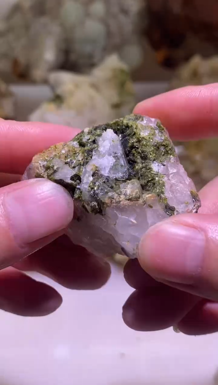 未镶嵌珠宝半成品水晶91号四川花园水晶45g