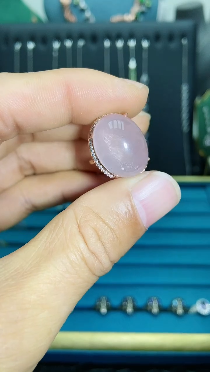 【闪购商品】水晶戒指银S925镶嵌1121