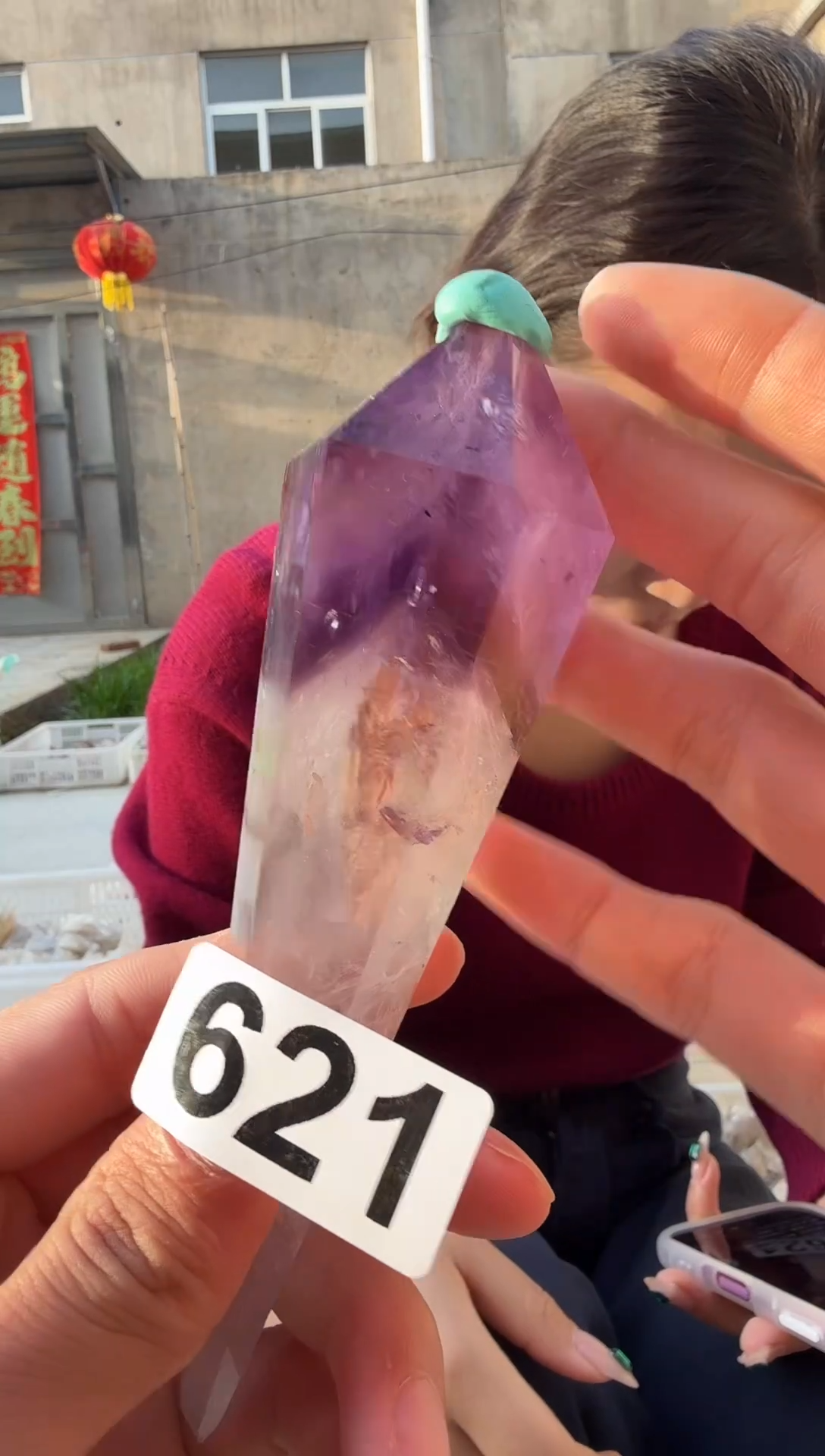 摆件未镶嵌水晶紫水晶权杖 621