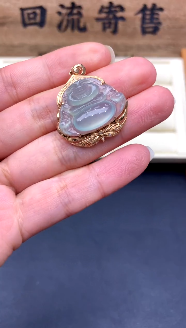 【闪购商品】翡翠颈饰18K金镶嵌122-中国好珍宝