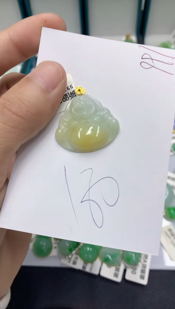 【闪购商品】翡翠颈饰18K金镶嵌翡翠
