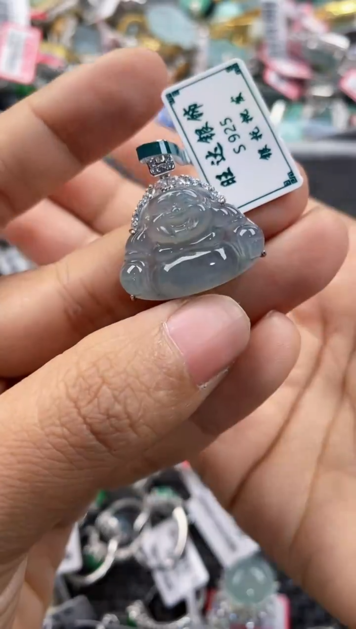 银S925镶嵌戒指翡翠333      5