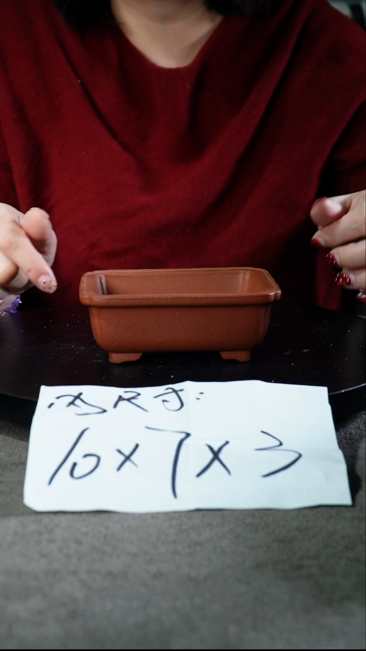 宜兴紫砂花盆小盆