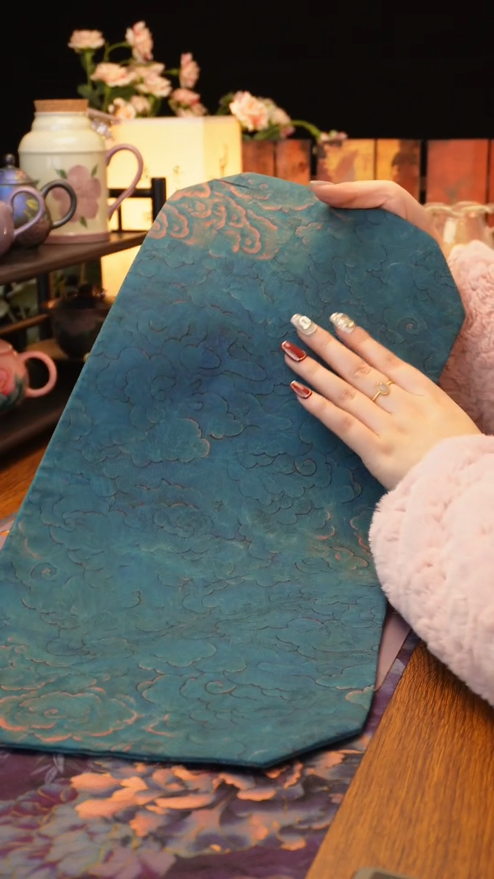 【闪购商品】蓝色云纹茶席·····