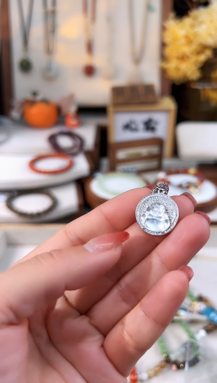 【闪购商品】石英质玉吊坠未镶嵌@@A221K016034