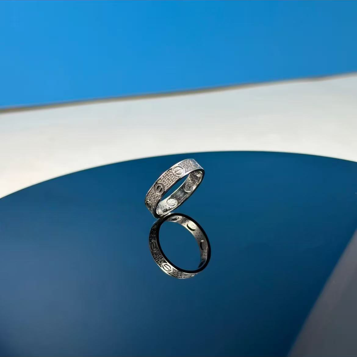 【六言精选3号】卡戒指 钻石满钻满天星