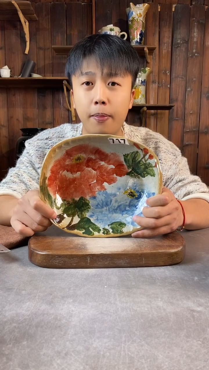 碗717，手工手绘，超值陶瓷