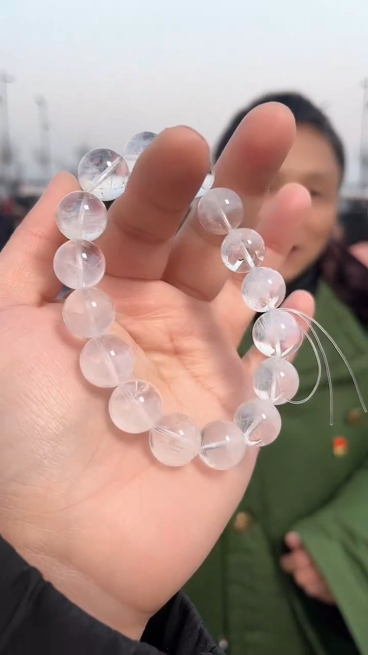 【闪购商品】水晶手链未镶嵌天然蓝针手串多样性发一13mm