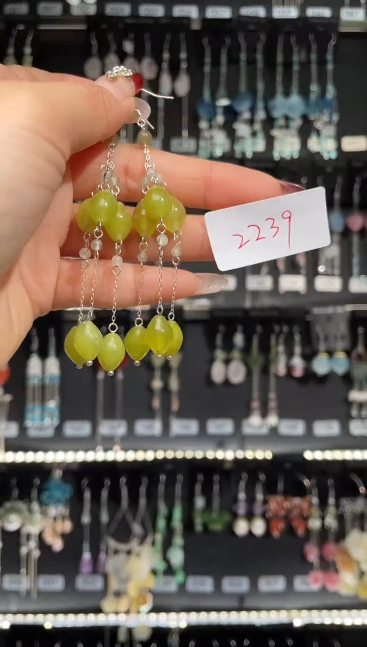 【闪购商品】紫晶耳饰银S925镶嵌喜欢拍