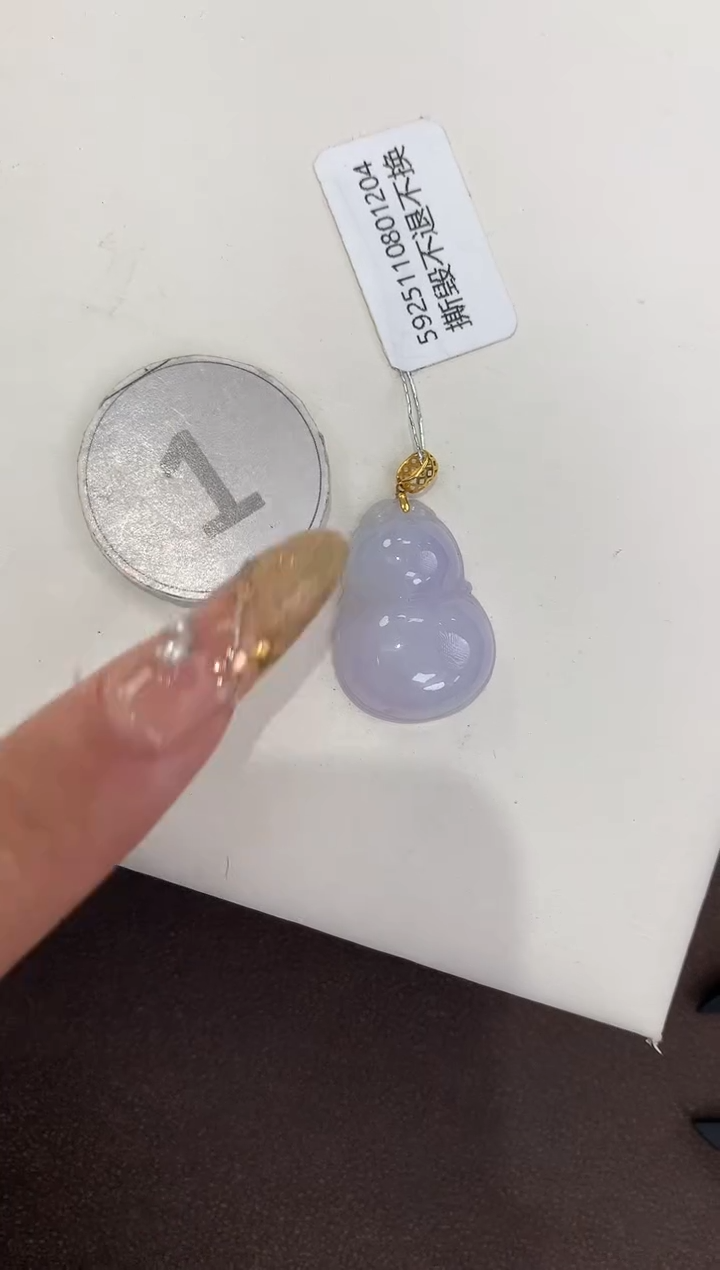 颈饰银S925镶嵌翡翠 天然缅甸a货翡翠