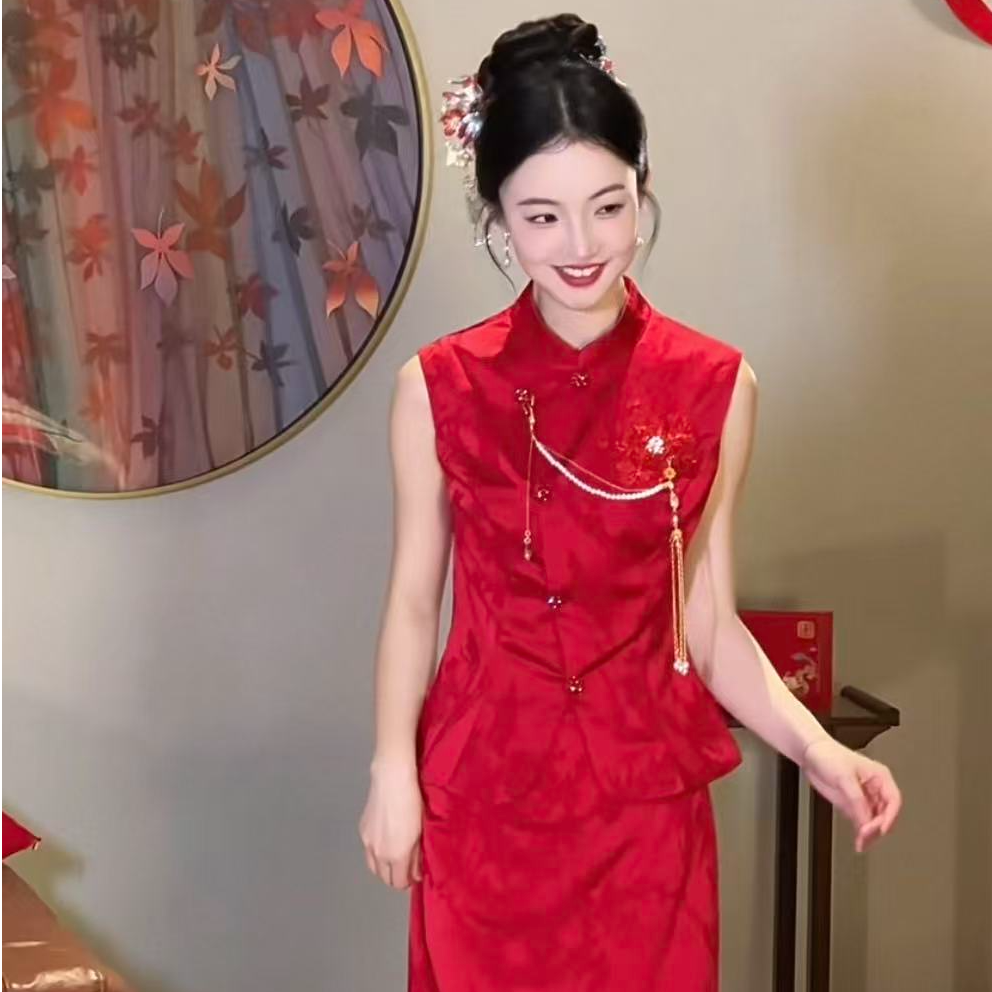 紫薇婚纱礼服复古大气新娘秀禾No退No换默认瑕疵