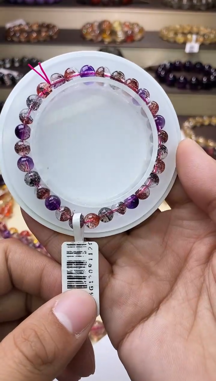 【闪购商品】水晶手链未镶嵌黑加仑超七单圈6m+
