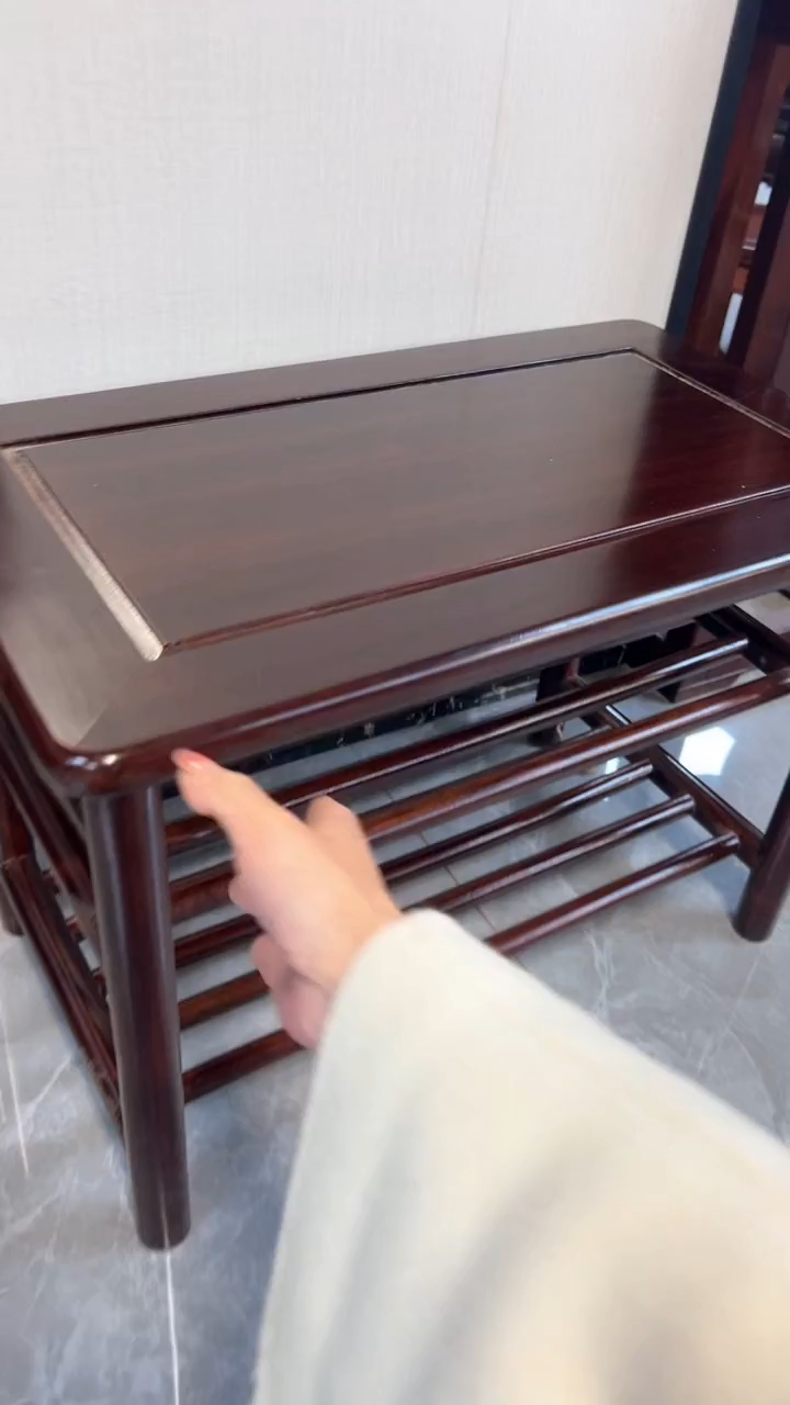 【闪购商品】花梨木类家具微瑕处理换鞋凳