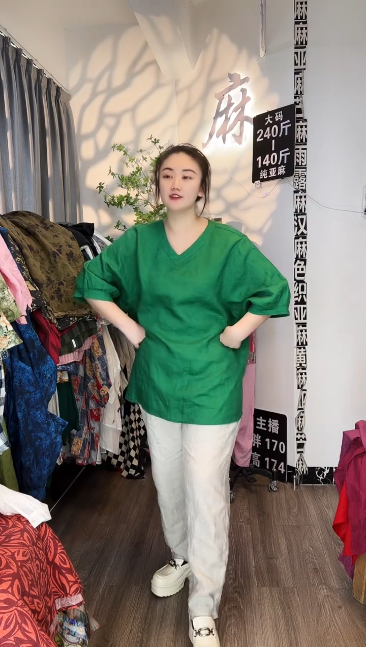 亚麻汉麻苎麻大码女装。