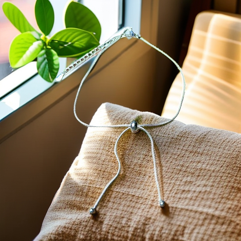 YZ090蛇骨抽拉脚链