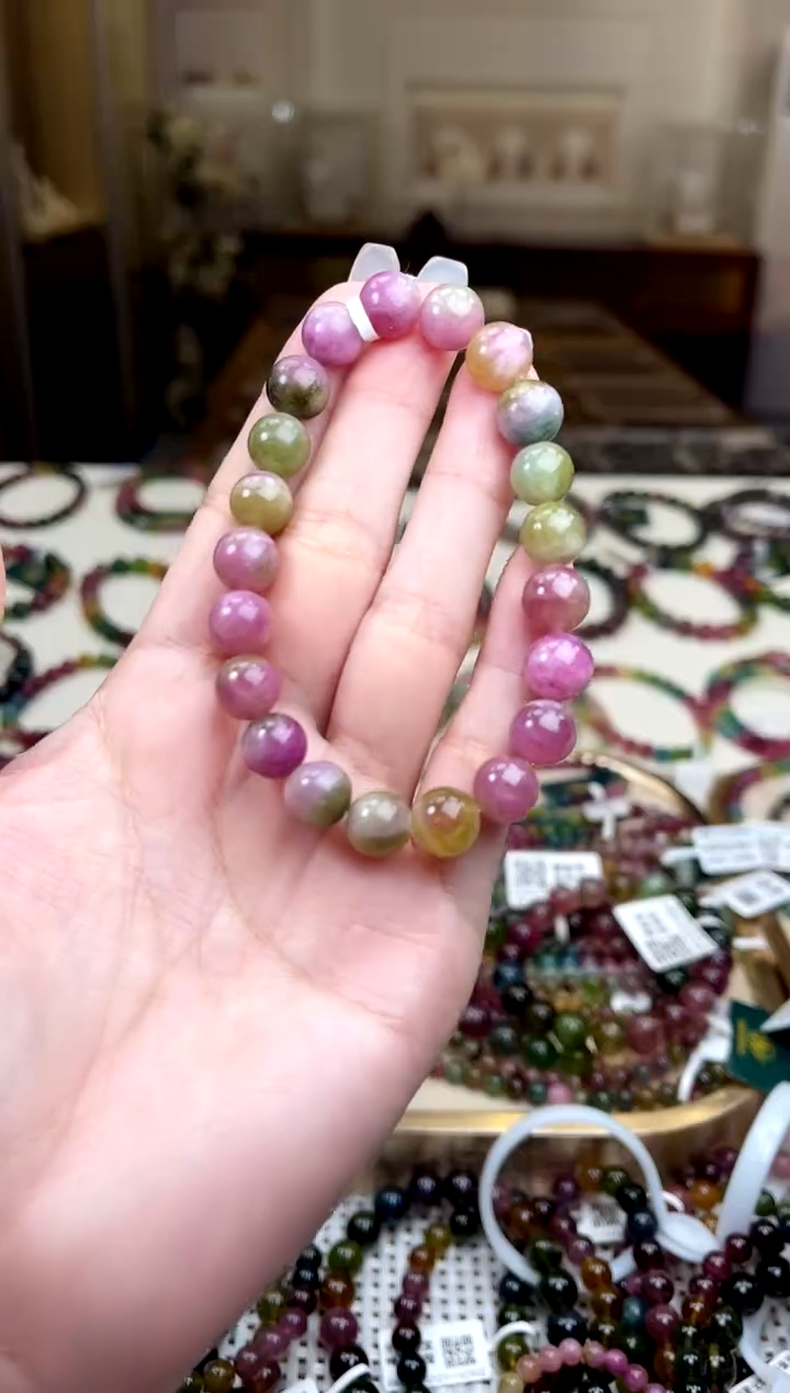 【闪购商品】碧玺/未镶嵌9mm+碧玺单圈多样性发货